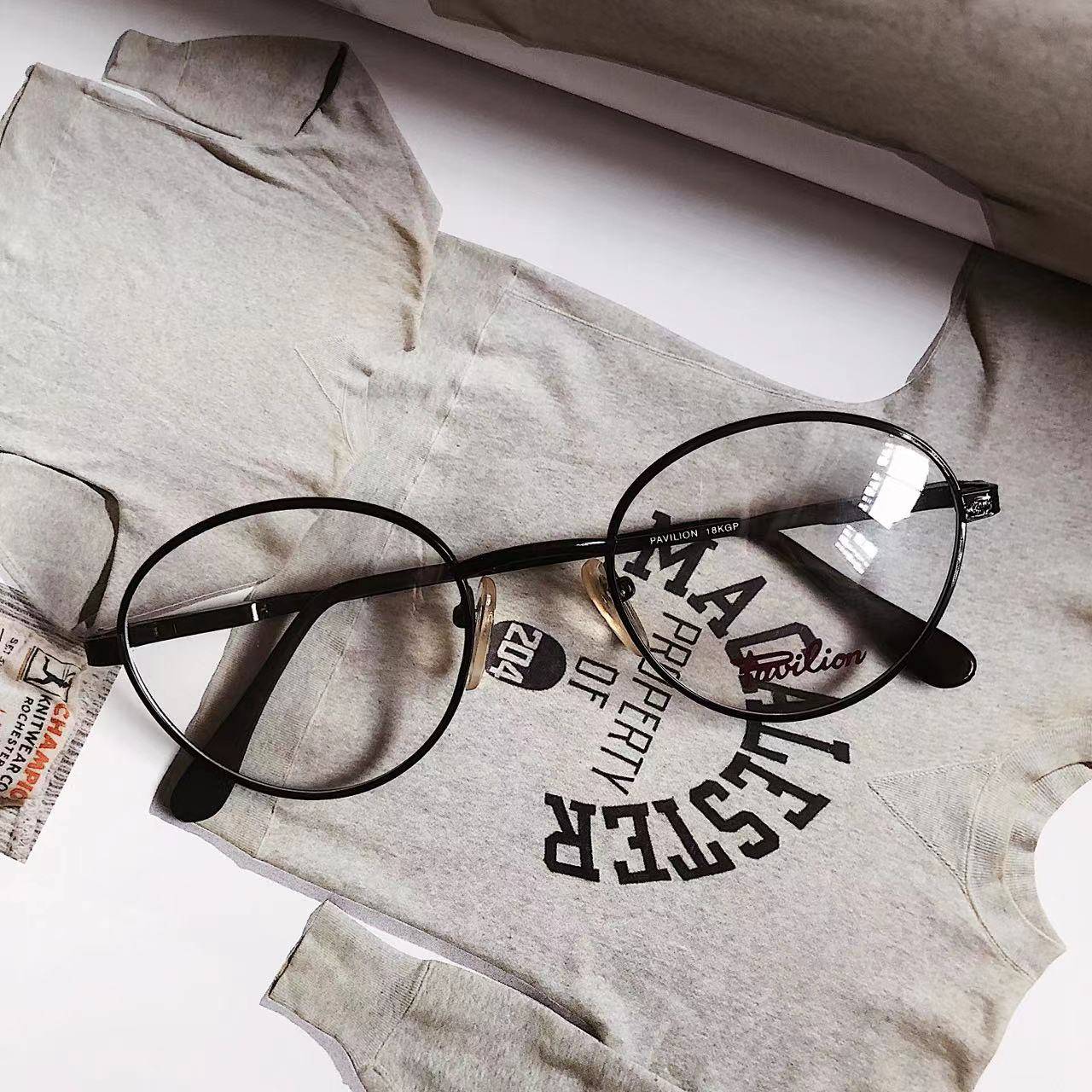 early production Vintage style retro American orphan metal frame glasses IASPYJ731
