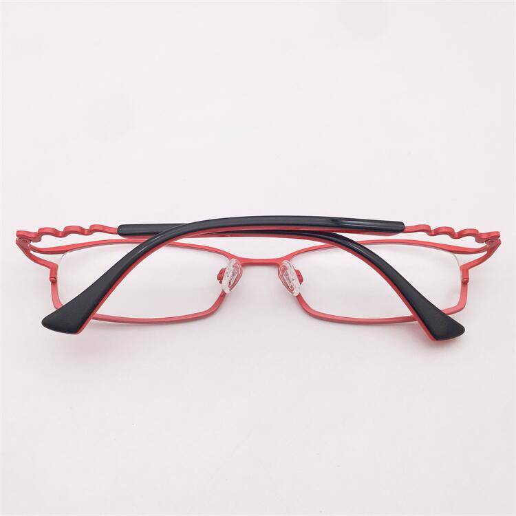Original single Switzerland order red ultra -light pure titanium full -frame alien frame decorative mirror leg temperament glasses shelf female