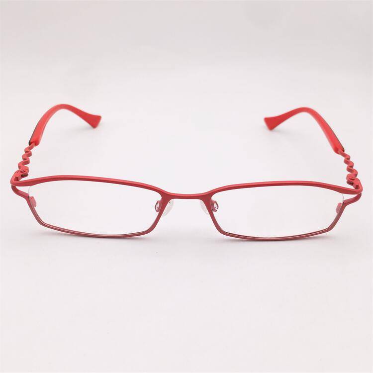 Original single Switzerland order red ultra -light pure titanium full -frame alien frame decorative mirror leg temperament glasses shelf female