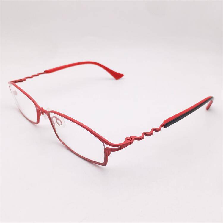 Original single Switzerland order red ultra -light pure titanium full -frame alien frame decorative mirror leg temperament glasses shelf female