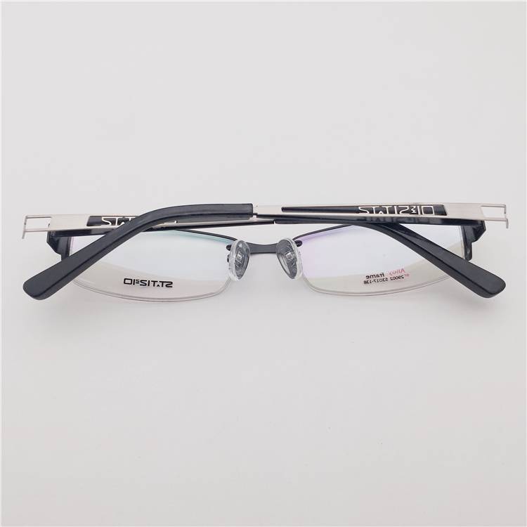 Lonely French order Black Business Half -Frame Hollow Carved Decoration Mirror Leg Personal Glasses Glasses Ring Men and Women