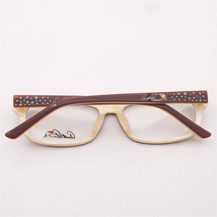 Shenzhen original single coffee color board full -frame diamond decorative lens, artistic temperament versatile myopia shelf female