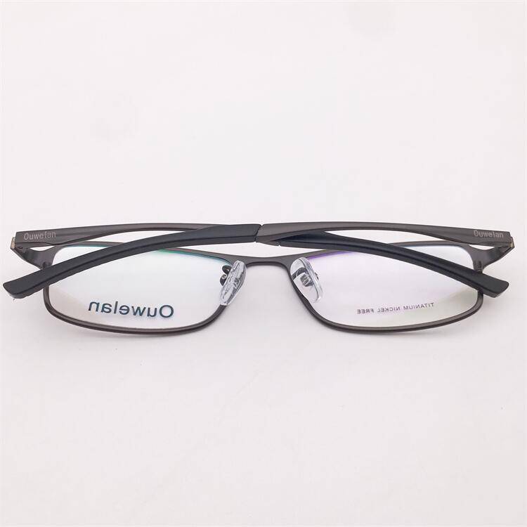 Treasured orphan original single gun color ultra -light pure titanium full -frame all -shaped frame spring mirror leg literary glasses frame men and women