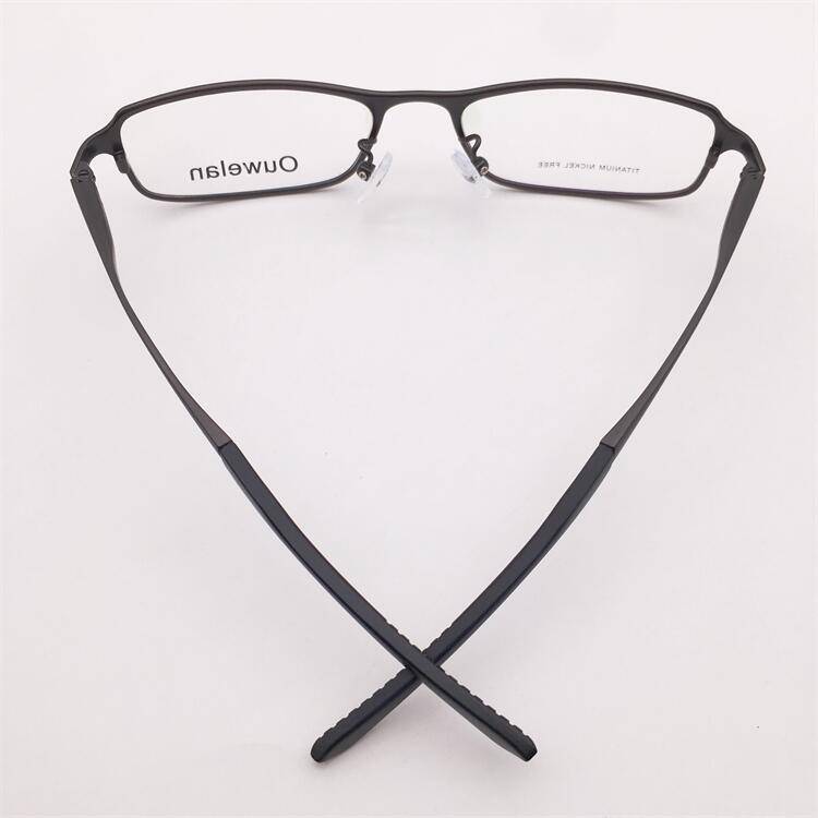 Treasured orphan original single gun color ultra -light pure titanium full -frame all -shaped frame spring mirror leg literary glasses frame men and women