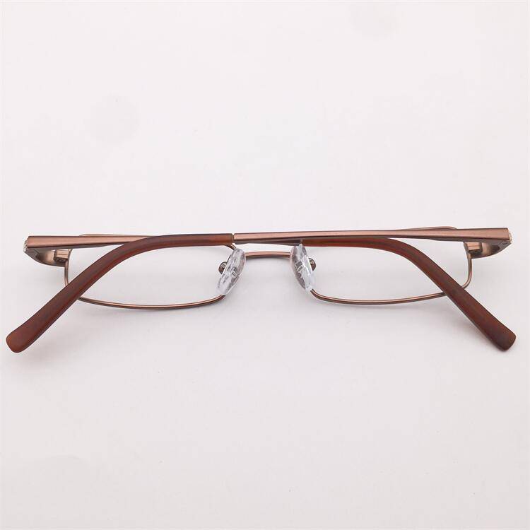Original single Japanese order coffee gold color full -frame small square frame spring mirror leg literary and artistic glasses rack men and women