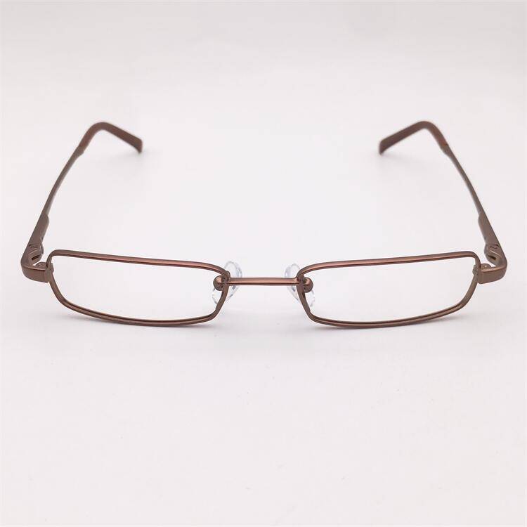 Original single Japanese order coffee gold color full -frame small square frame spring mirror leg literary and artistic glasses rack men and women