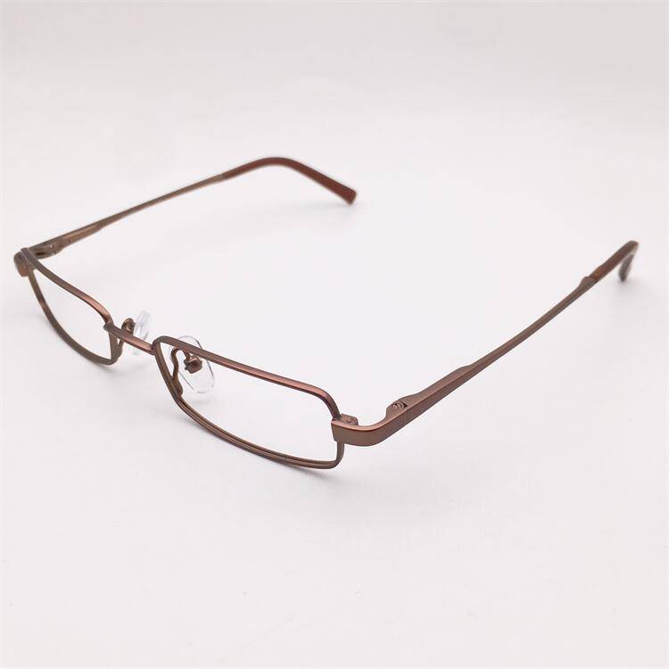 Original single Japanese order coffee gold color full -frame small square frame spring mirror leg literary and artistic glasses rack men and women