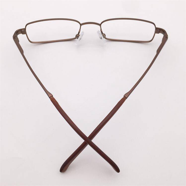 Original single Japanese order coffee gold color full -frame small square frame spring mirror leg literary and artistic glasses rack men and women