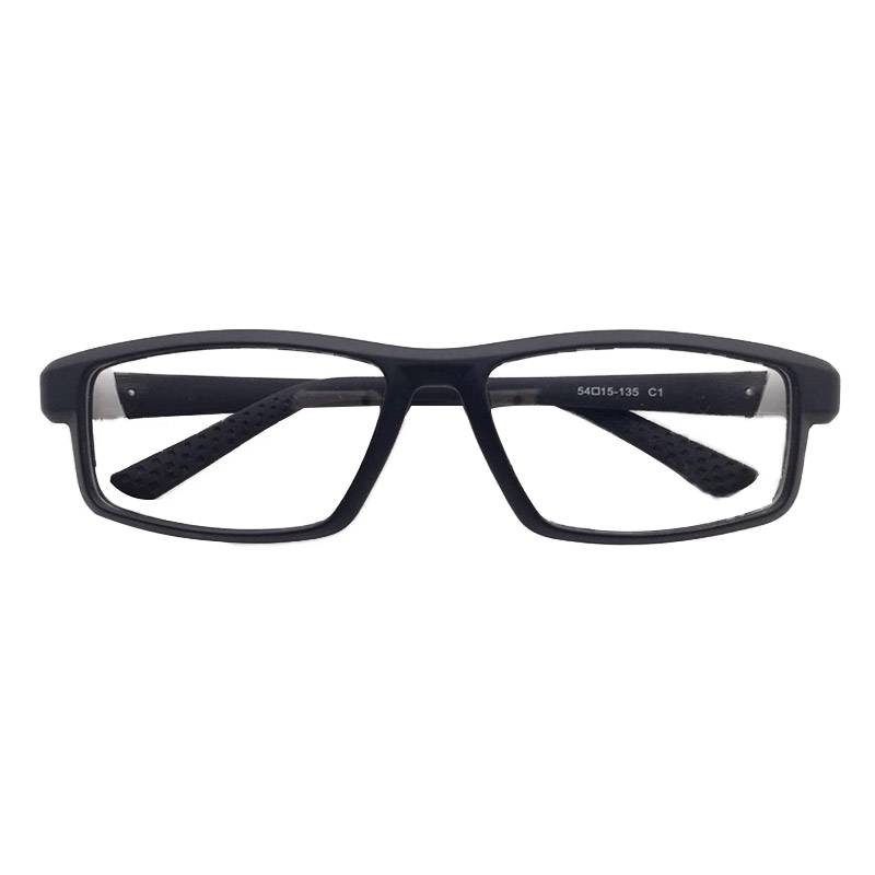 Export -end single German order ultra -light tungsten carbon flexible and comfortable sports black red wild square box glasses frame men and women