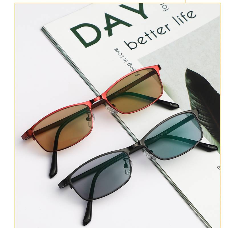 Discounted glasses Pingguang women's full -frame small face anti -blue light radiation ultraviolet eyes, sunglasses myopia glasses