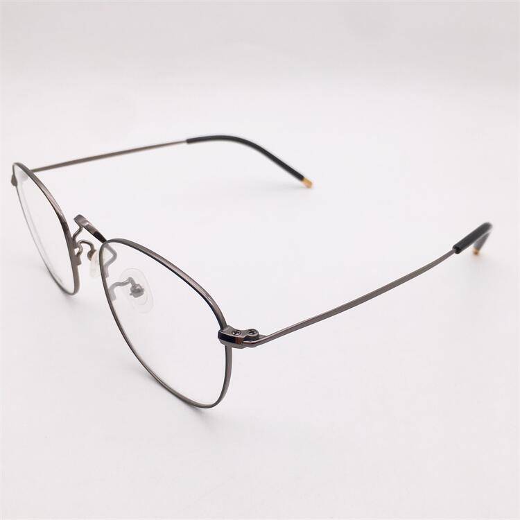 Treasured orphan original single gun color ultra -light titanium full -frame large round frame literary personality versatile glasses frame men and women