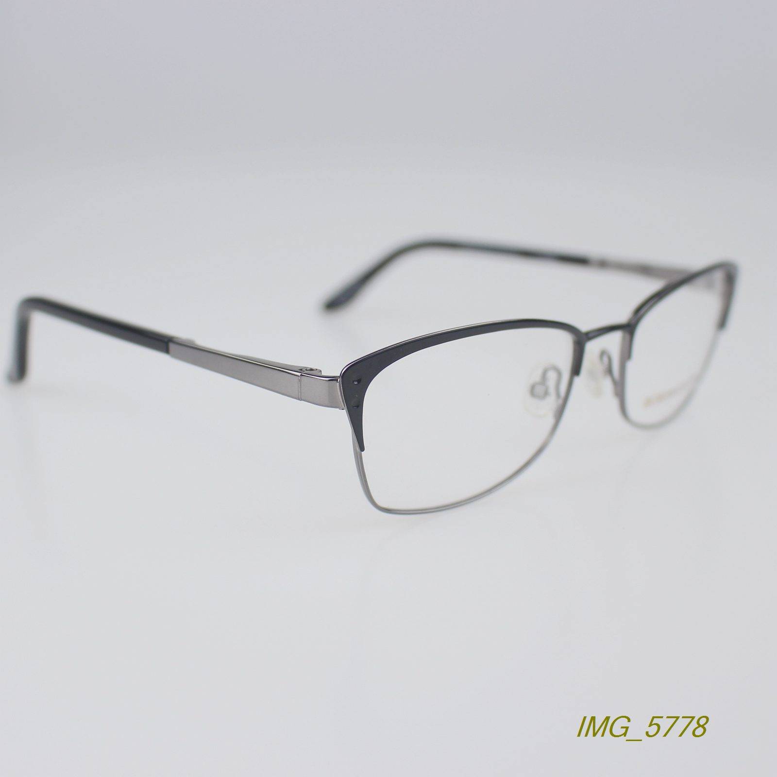 Original Metal Frame Frame Merradestea Glasses Glasses Personality Fashion Leisure Business Glasses Frame Bright Black 130M