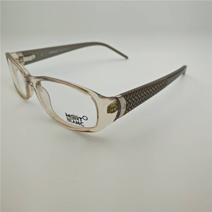 Uncle light luxury high -end transparent glasses rack tire pattern lens legged business optical myopia box