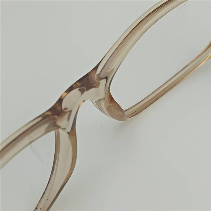 Uncle light luxury high -end transparent glasses rack tire pattern lens legged business optical myopia box