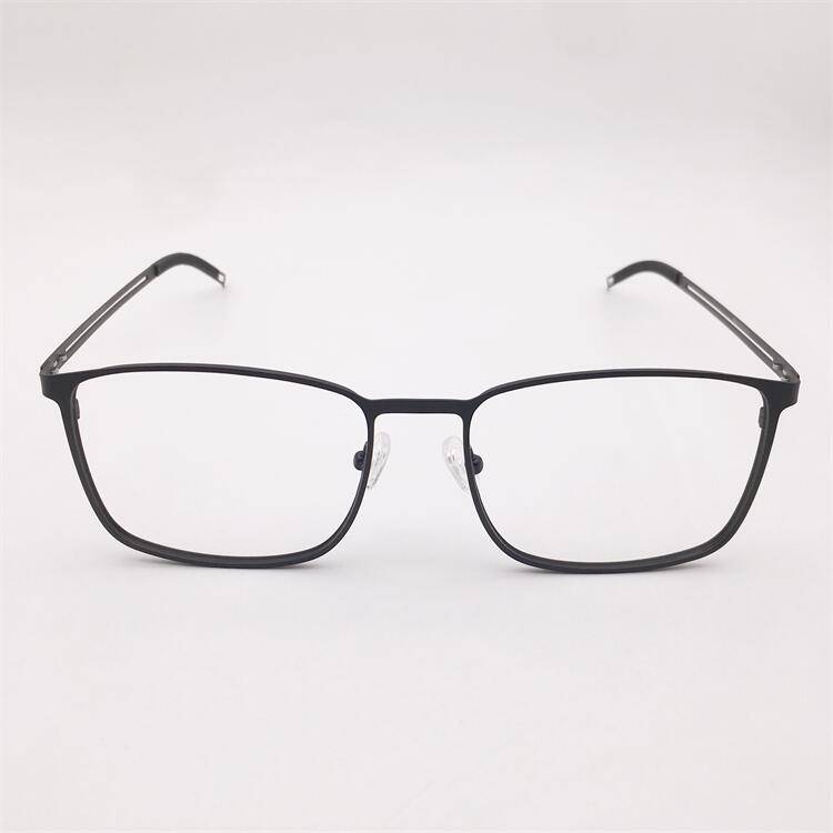 Big face Fat face original single black alloy full -frame large round frame spring hollow mirror leg business temperament glasses frame