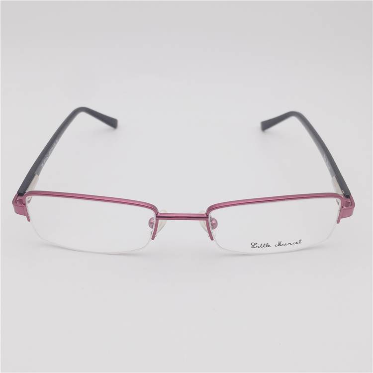 The original single purple titanium business temperament literary half -frame spring plate color decorative mirror legs glasses shelf female