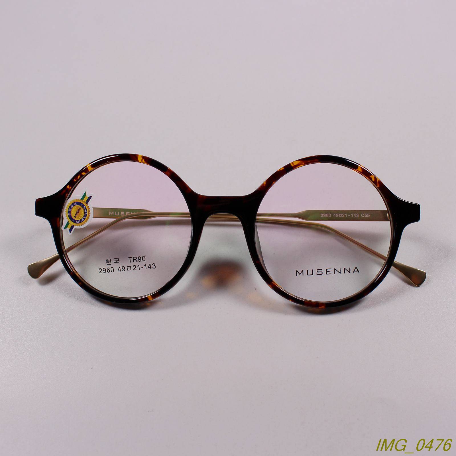 Factory new cargo TR90+metal retro round frame myopia glasses frame optical mirror frame 5 color 2960