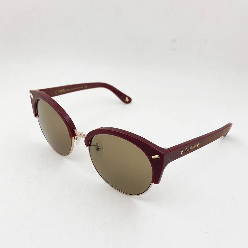 Exporting pure original single women's half -frame sunglasses fashion personality sunglasses anti -ultraviolet watch mirror shading mirror