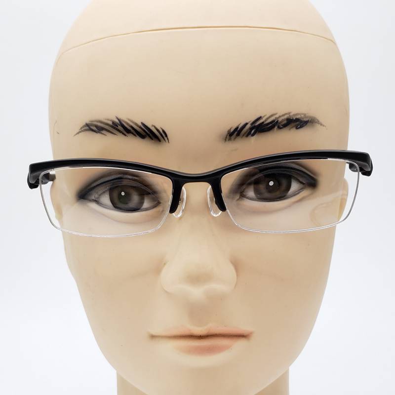 Japanese order glasses rack half frame TR 73 size 55-18 wide 143 frosted white