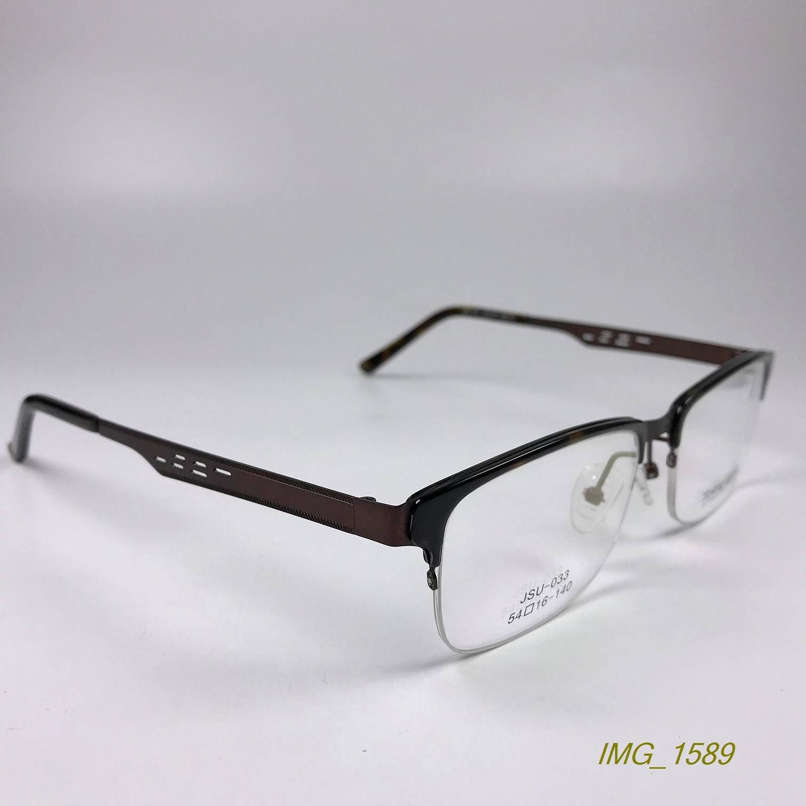 Original single business counter metal plus sheopia glasses frame eyebrow mirror semi -frame men's and women's color 033