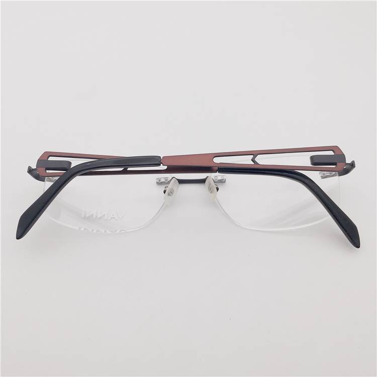 Orphan Shenzhen original single black titanium business temperament, frameless hollow carved mirror lens glasses rack men and women