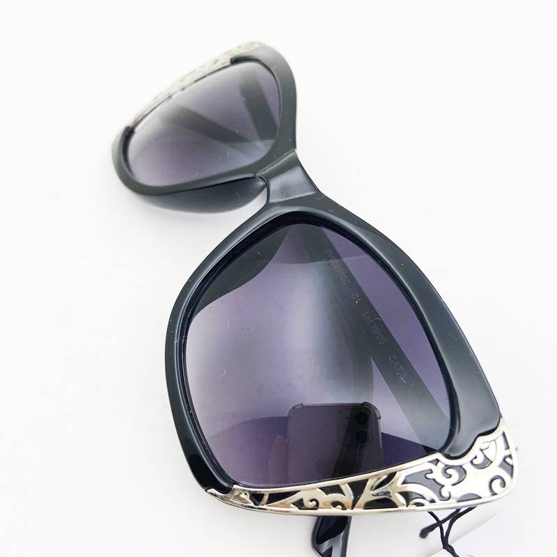 single women's sunglasses black versatile tidal goggles sunglasses anti -ultraviolet sun shock glasses