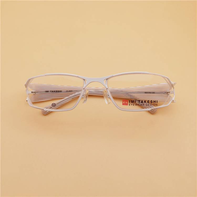 Collection order Titanium black frame plate, red legs, alien frame thick leg personality retro myopia glasses rack men and women