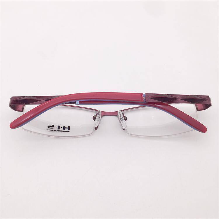 Treasure orphan original single purple red business temperament half -frame spring carving lens legs shelf shelf female