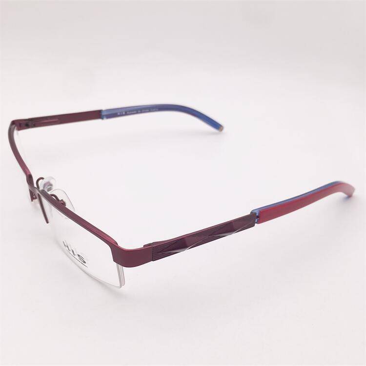 Treasure orphan original single purple red business temperament half -frame spring carving lens legs shelf shelf female