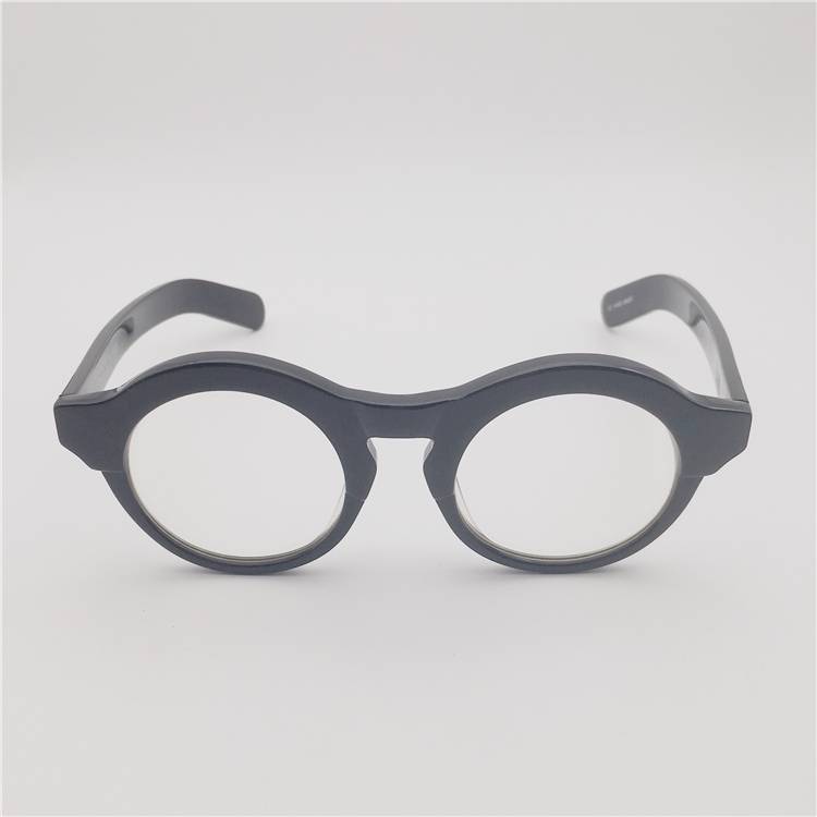 Collection of the original single black board alien box small round frame super personality punk hand -made glasses frame men's and women's literature and art