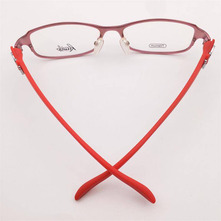 Shenzhen original single pink ultra -light pure titanium full -frame butterfly frame TR90 anti -allergic mirror leg temperament glasses shelf female