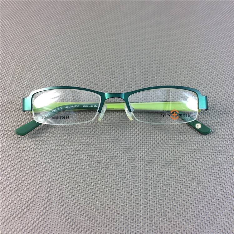 Shenzhen original single metal half -frame business myopia framework female small face pattern decorative legs comfortable and versatile
