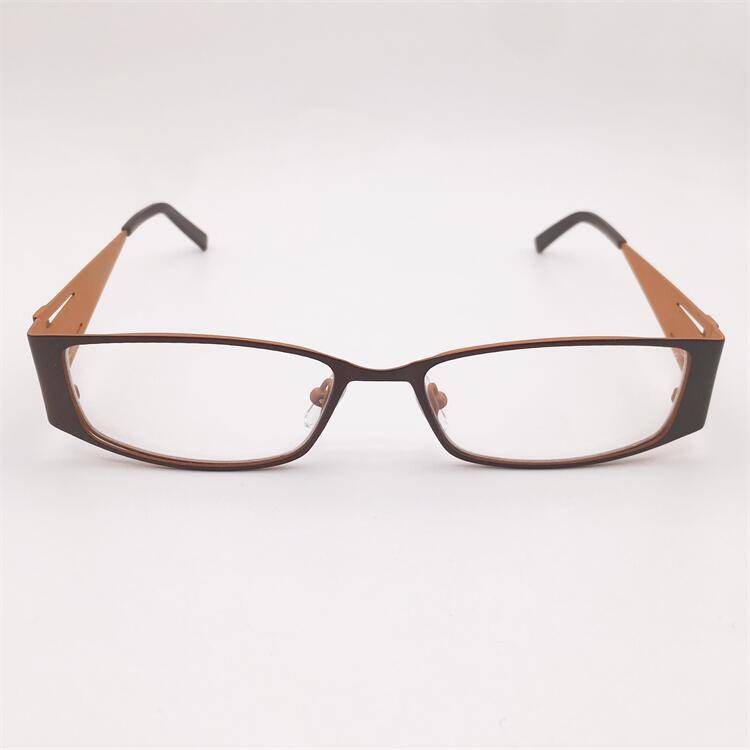 Treasured orphan original single coffee color alloy full -frame butterfly frame hollow carved mirror leg temperament glasses shelf female