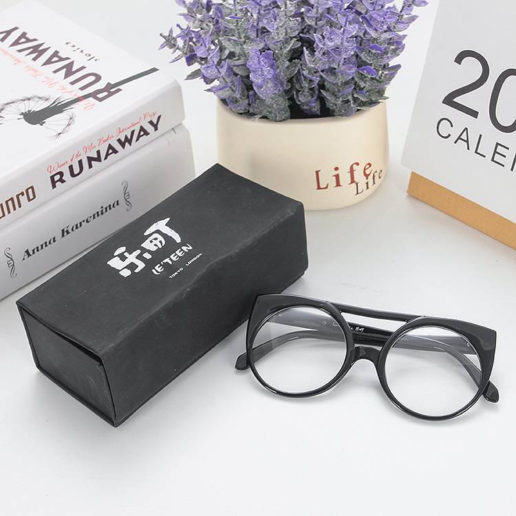 Le Serie Counter Counter withdrawal Cabinet Ladies Black Round Retro Academy style versatile decorative glasses 44766