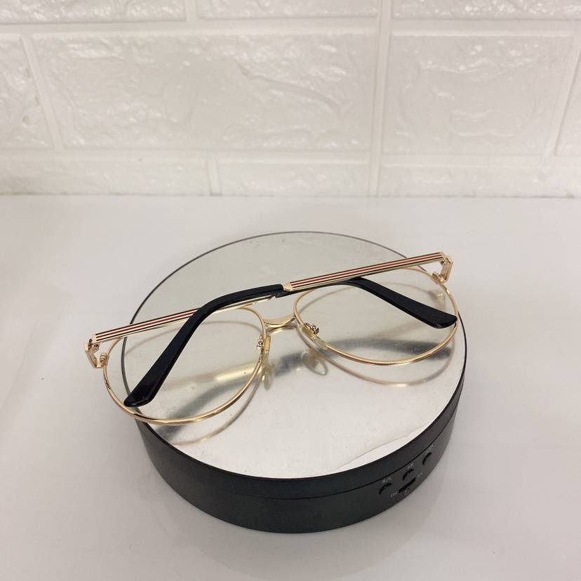 Glasses rack GG0138S Big Face Glasses Frame Female Myopia Glasses Glasses Ring Men's Mandarin Star Alloy Fragment