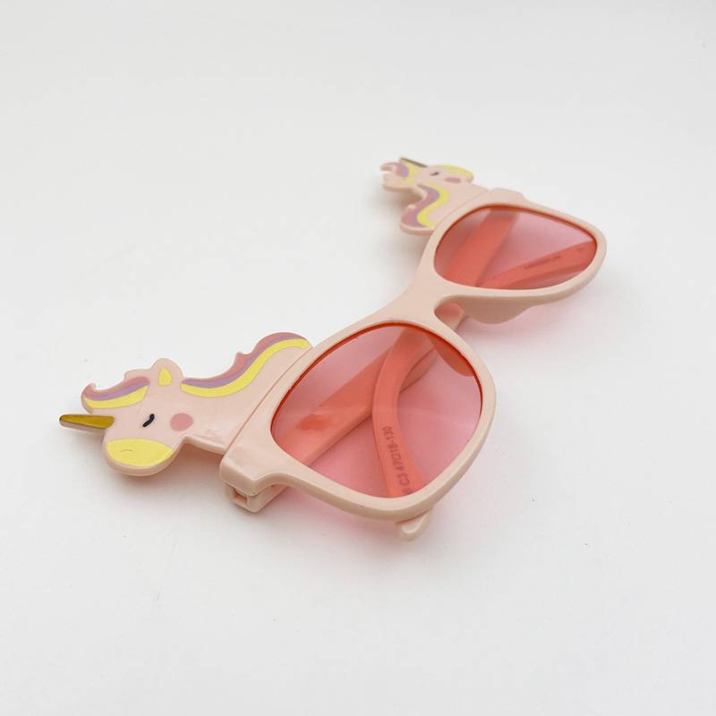 brand order children's shape sunglasses fashion personality soft glue sunglasses anti -ultraviolet girl sunshade