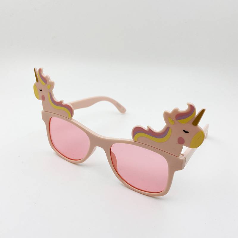 brand order children's shape sunglasses fashion personality soft glue sunglasses anti -ultraviolet girl sunshade