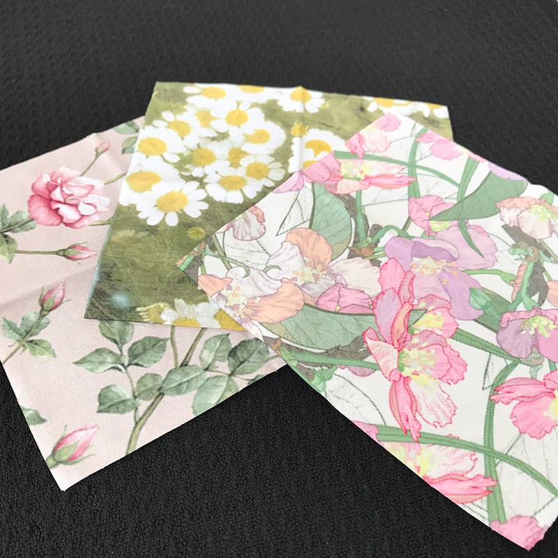 Self -reserved super -greasy flower printing lens cloth glasses cloth mobile screen cleaning cloth clean cloth delicate soft, soft no scratch