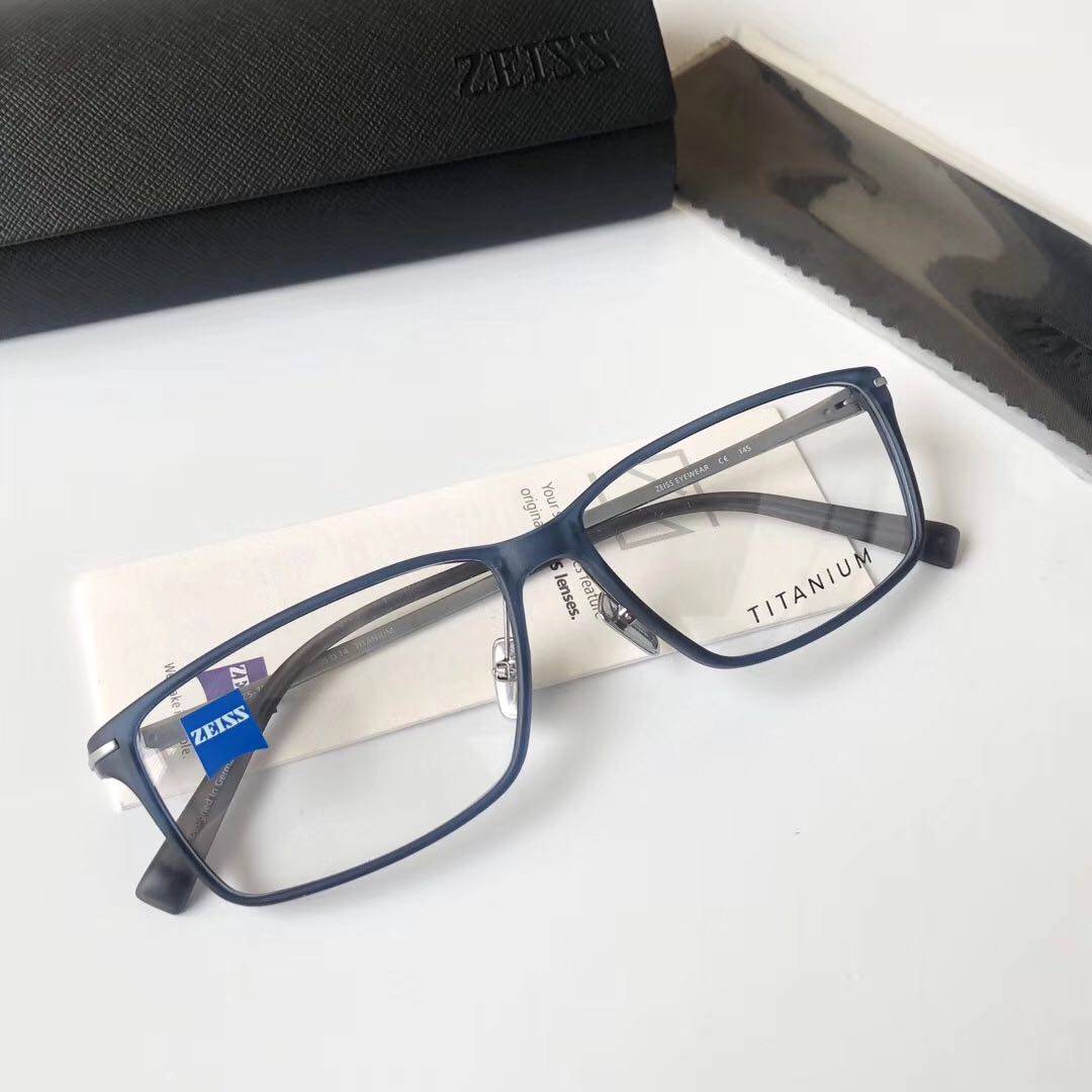 Genuine ZEISS/Zeiss Glasses Frame Fashion Full Frame Casual Business Men and Women Myopia Glasses Ring ZS-75008