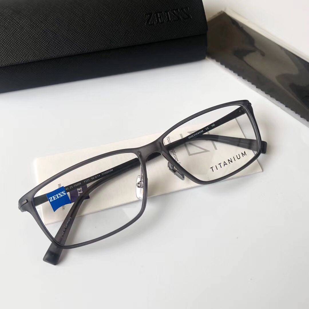 Genuine ZEISS/Zeiss Glasses Frame Fashion Full Frame Casual Business Men and Women Myopia Glasses Ring ZS-75008