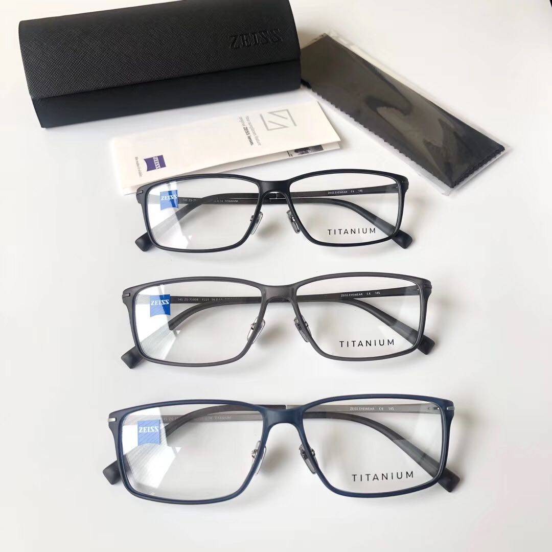 Genuine ZEISS/Zeiss Glasses Frame Fashion Full Frame Casual Business Men and Women Myopia Glasses Ring ZS-75008