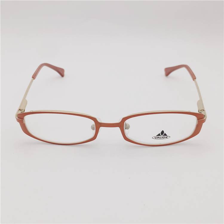 Germany order orange titanium titanium full -frame spring legs 120 mirror wide small face literary cute student glasses frame