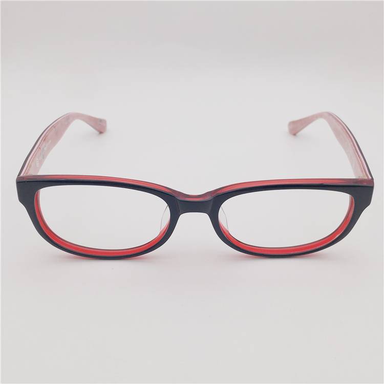Lonely Shenzhen original single dark red double -color board round frame literary personality versatile business glasses frame female
