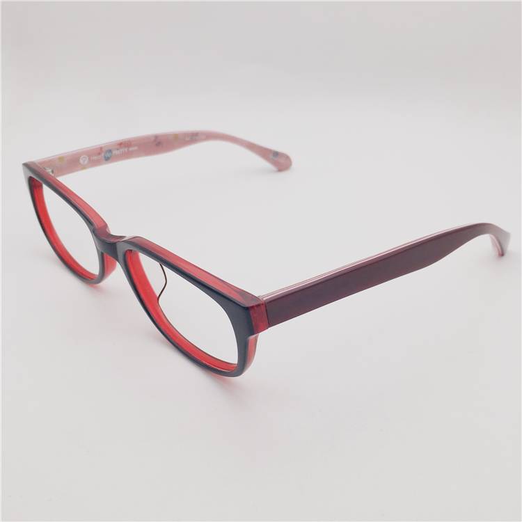 Lonely Shenzhen original single dark red double -color board round frame literary personality versatile business glasses frame female
