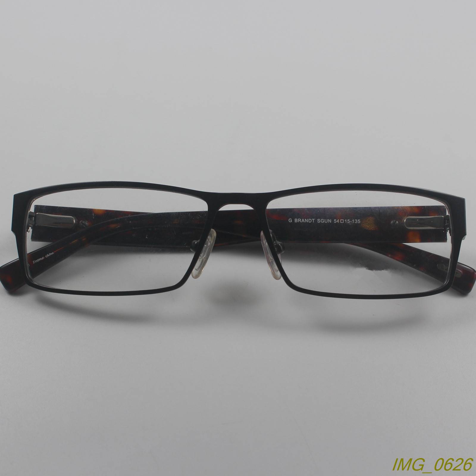 Metal plus plate spring leg myopia glasses frame classic boxes business casual glasses shelf color