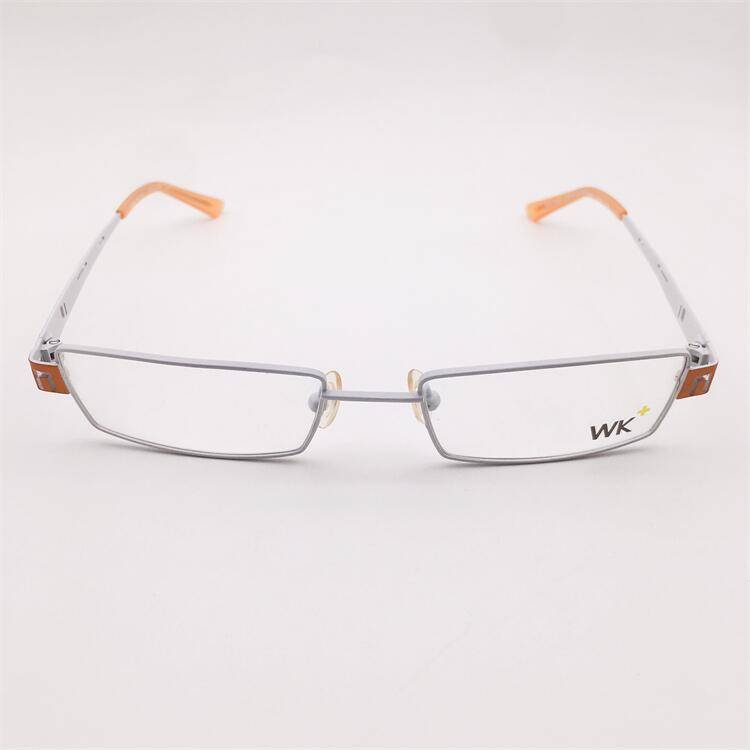 Orphan original single white alloy full -frame all -square box hollow carved mirror leg literary business temperament glasses shelf female