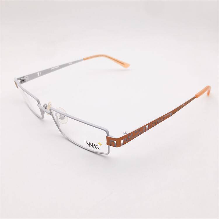 Orphan original single white alloy full -frame all -square box hollow carved mirror leg literary business temperament glasses shelf female