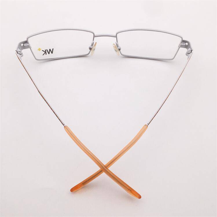 Orphan original single white alloy full -frame all -square box hollow carved mirror leg literary business temperament glasses shelf female