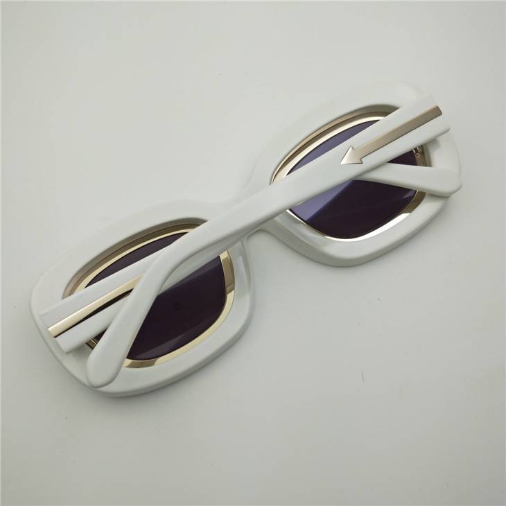 Uncle's spot UnderGround sunglasses thick plate sunglasses Personal reflective blue