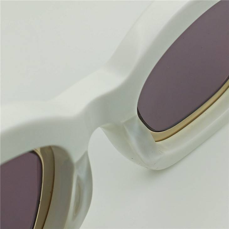 Uncle's spot UnderGround sunglasses thick plate sunglasses Personal reflective blue